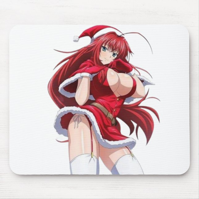 Alfombrilla De Ratón Traje de invierno de Santa Diva Anime (Frente)