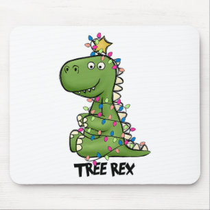 Alfombrilla De Ratón Traje de Navidad de dinosaurio Tree Rex con luces