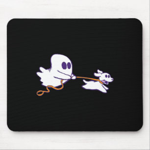 Alfombrilla De Ratón Traje gráfico de Halloween para el perro fantasma
