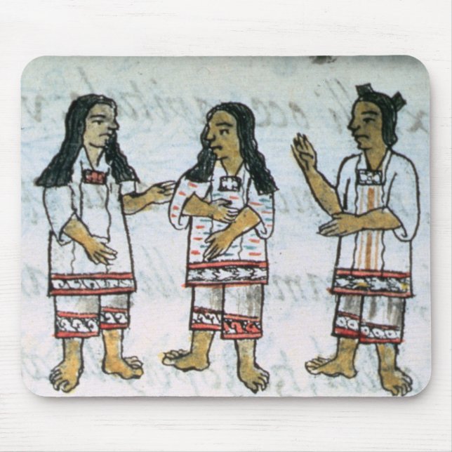 Alfombrilla De Ratón Trajes aztecas femeninos (Frente)