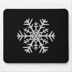Alfombrilla De Ratón Trajes de Navidad de copo de nieve de invierno par