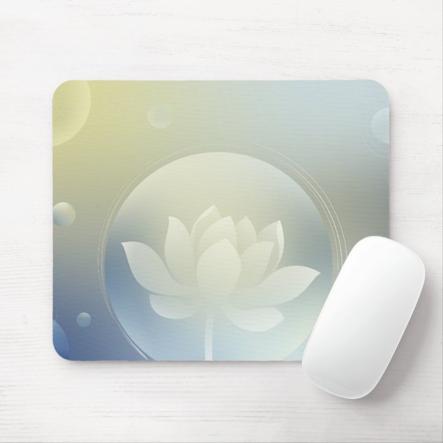 Alfombrilla De Ratón Tranquil Lotus Mouse Pad (Con ratón)