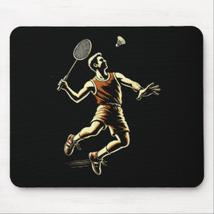 Alfombrilla De Ratón Transbordador del jugador de Badminton