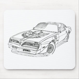 Alfombrilla De Ratón Transporte 1977 de Pontiac Firebird