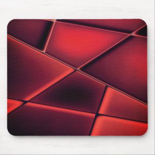 Alfombrilla De Ratón Trapezoides de rectángulo rojo con combinación opc