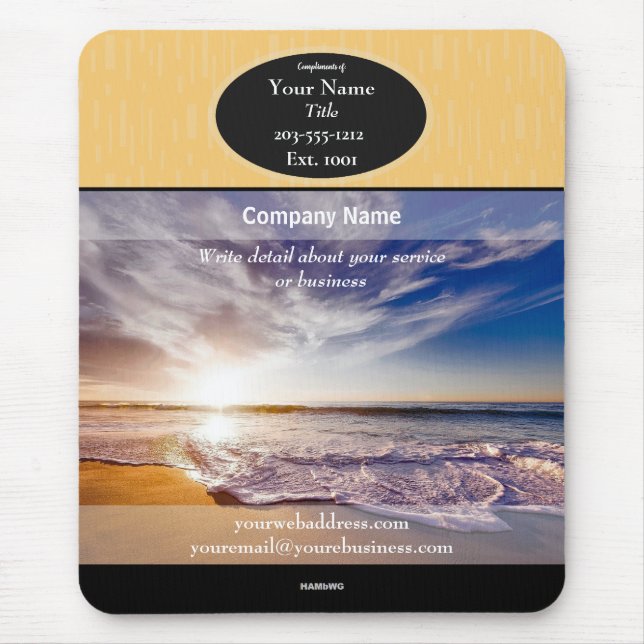 Alfombrilla De Ratón Trasera de Mousepad promocional - HAMbyWG (Frente)