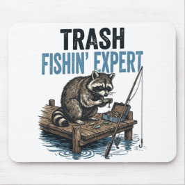 Alfombrilla De Ratón Trash Fishin' Expert Raccoon