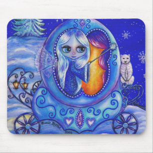 Alfombrilla De Ratón Trayecto de transporte de invierno Fairy Mousepad