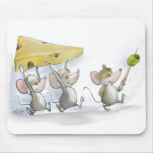 Trayendo el queso (con aceitunas) Mousepad