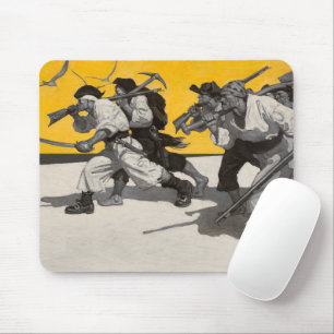 Alfombrilla De Ratón Treasure Island, 1911, por Newell Convers Wyeth