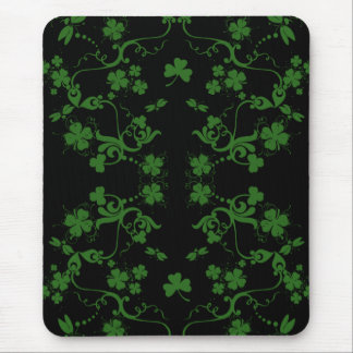 Alfombrilla De Ratón Tréboles y remolinos Mousepad