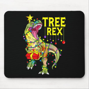 Alfombrilla De Ratón ¡Tree Rex! Paleontólogo divertido de Navidad 