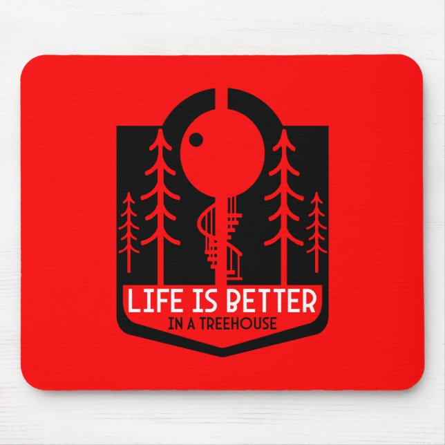 Alfombrilla De Ratón Treehouse Playhouse De Vuelta A La Escuela (Frente)