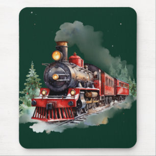 Alfombrilla De Ratón Tren de Navidad
