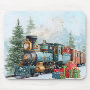 Alfombrilla De Ratón Tren de Navidad