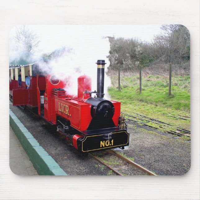 Alfombrilla De Ratón Tren de vapor del valle de Lappa (Frente)