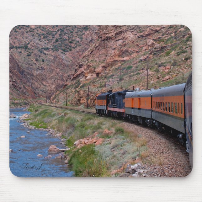 Alfombrilla De Ratón Tren en un Gorge Mousepad (Frente)