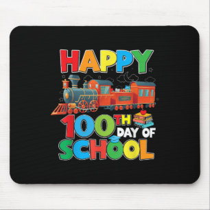 Alfombrilla De Ratón Tren Ferrocarril Feliz 100° Día De Niños Escolares