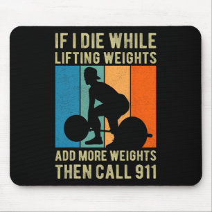 Alfombrilla De Ratón Tren Levantamiento Fitness Gym Tees de levantamien