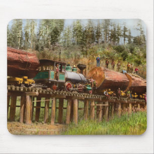 Alfombrilla De Ratón Tren - Registro - La descarga matutina 1890