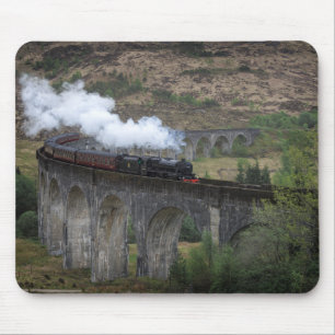 Alfombrilla De Ratón Tren viejo del vapor en el viaducto de Glenfinnan