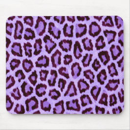 Alfombrilla De Ratón Trendy Purple Leopard Pattern