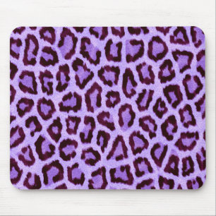 Alfombrilla De Ratón Trendy Purple Leopard Pattern
