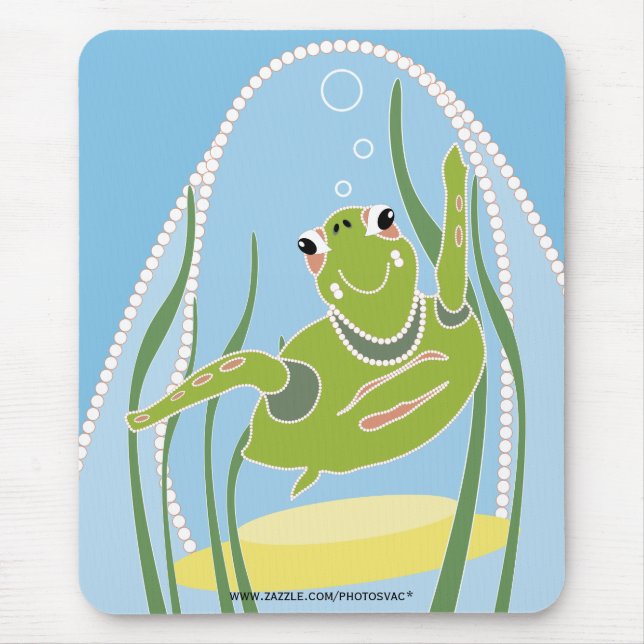 Alfombrilla de ratón Trendy Turtle (Frente)
