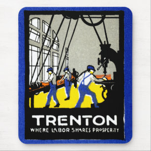 Alfombrilla De Ratón Trenton de Nueva Jersey de 1915