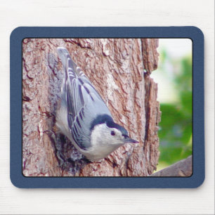 Alfombrilla De Ratón Trepatroncos blanco Mousepad de Breasted