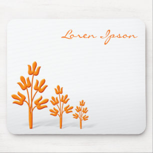 Alfombrilla De Ratón Tres árboles anaranjados