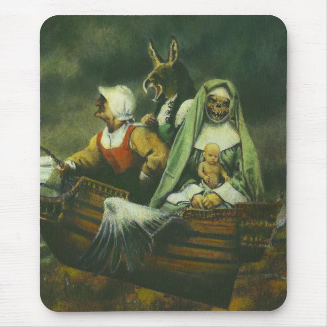Alfombrilla De Ratón Tres brujas Mousepad (Frente)