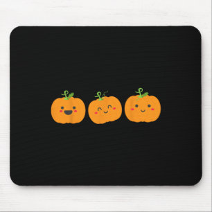 Alfombrilla De Ratón Tres calabazas lindas para los niños halloween y f