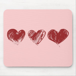 Alfombrilla De Ratón Tres corazones