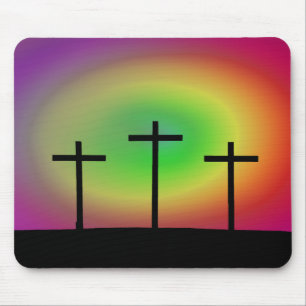 Alfombrilla De Ratón Tres cruces brillan