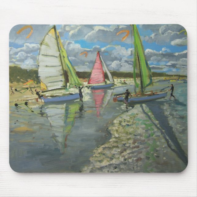 Alfombrilla De Ratón Tres dunas Francia del rebuzno de los veleros (Frente)