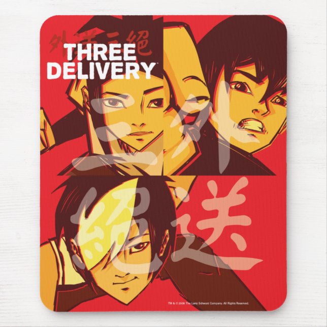 Alfombrilla De Ratón Tres grupos Mousepad de Delivery™ (Frente)