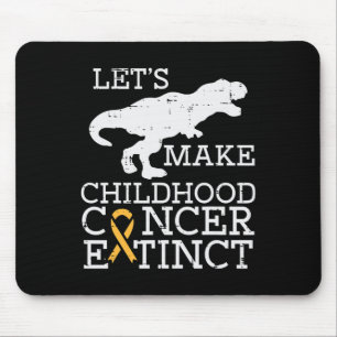 Alfombrilla De Ratón Trex Cáncer Infantil Extinct Awareness Dinosaur B