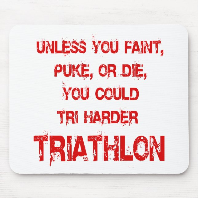 Alfombrilla De Ratón Tri más duro (Frente)