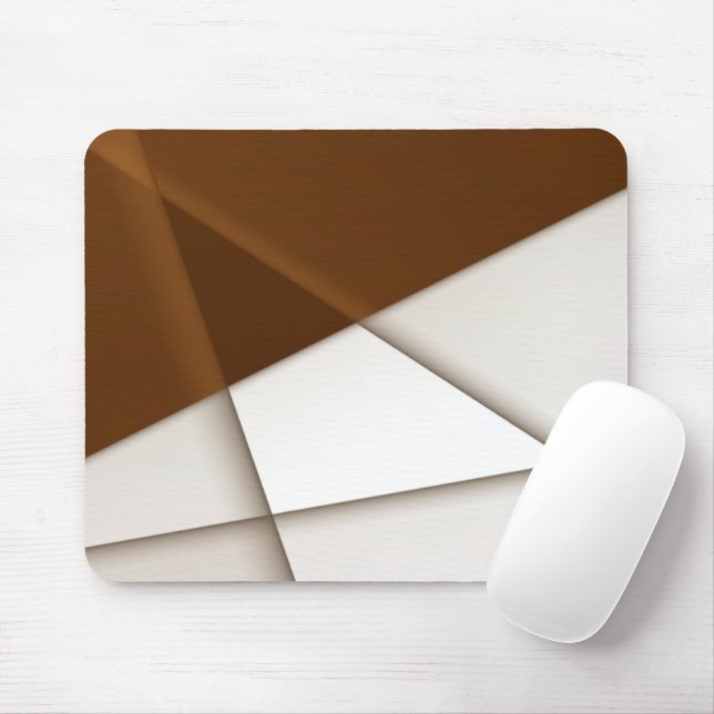 Alfombrilla De Ratón Triángulo inclinado y sombra, estilo clásico moder (Con ratón)