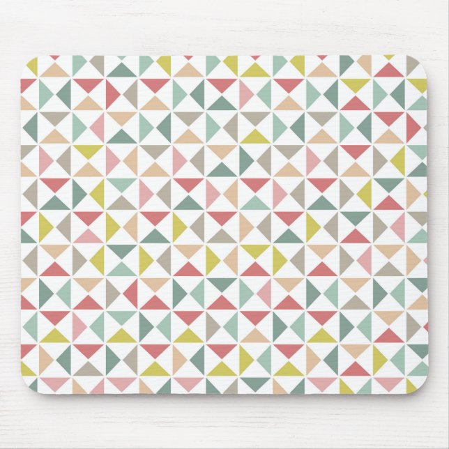 Alfombrilla De Ratón Triángulos geométricos (Frente)