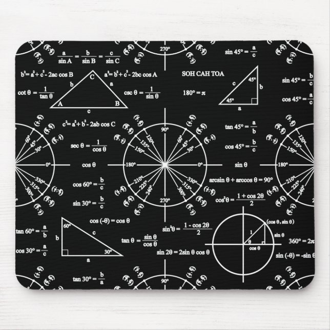 Alfombrilla De Ratón Triangulos y triángulos (Frente)