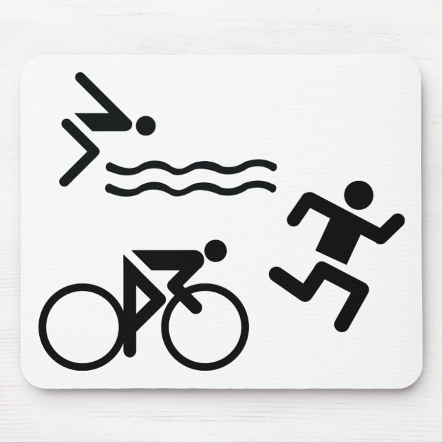 Alfombrilla De Ratón Triatholon - ciclo de funcionamiento de la (Frente)