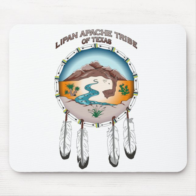 Alfombrilla De Ratón Tribu de Lipan Apache de Tejas Mousepad (Frente)