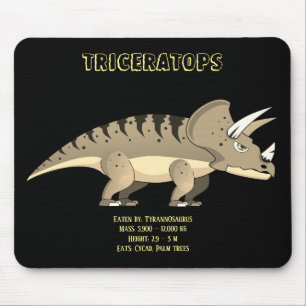 Alfombrilla De Ratón Triceratops Dinosaur