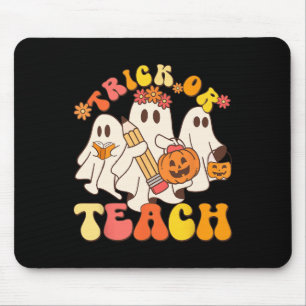 Alfombrilla De Ratón Trick O Teach Ghost Halloween Teacher Estética