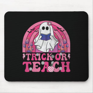 Alfombrilla De Ratón Trick O Teach Groovy Halloween Retro Boo Ghost Te