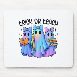 Alfombrilla De Ratón Trick O Teach Pastel Galaxy Ghost Halloween Spoke