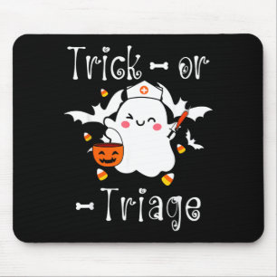 Alfombrilla De Ratón Trick Or Triage Enfermera de Triage Fantasma Hallo