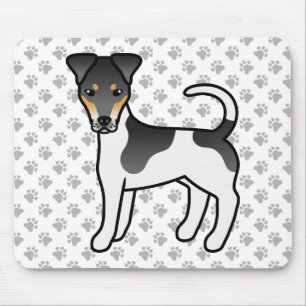Alfombrilla De Ratón Tricolor Smooth Fox Terrier Perro de Dibujos Anima